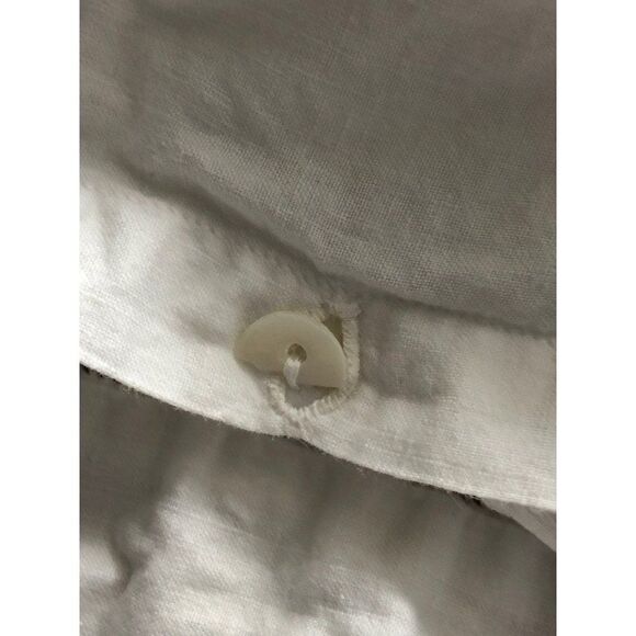 Vintage Hand Embroidered Pillowcase White Cut Work 25” x 23” - Picture 7 of 7